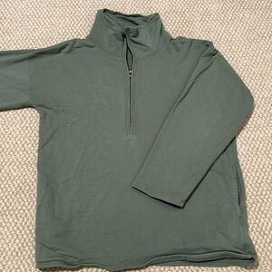 Jcrew medium women’s half zip sage green